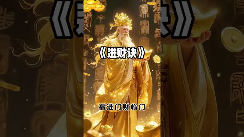 《道家進財咒》暴富暴美暴發財 #財源滾滾 #好運連連 #八方來財 #正能量 #財運 #道家文化 #國學文化 #分享 #運勢
