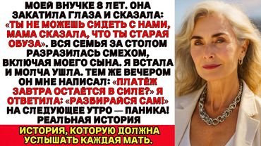 Внучка назвала меня никем, и вся семья рассмеялась.А на следующее утро…