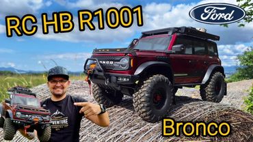 RC Bronco HB R1001 scale 1/10 new discs and roof awning
