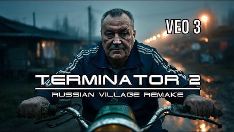 Терминатор в русской деревне 90-х | AI Remake (VEO 3)🤖