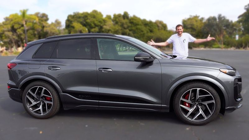 Audi SQ6 E-Tron 2025 года, на удивление крутой и весёлый