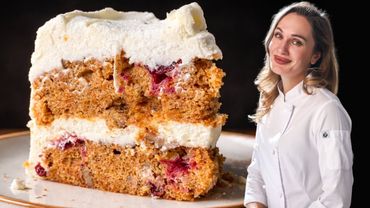 Никто не верит, что это морковный торт! Сочный, пряный и с клюквой (кремчиз)