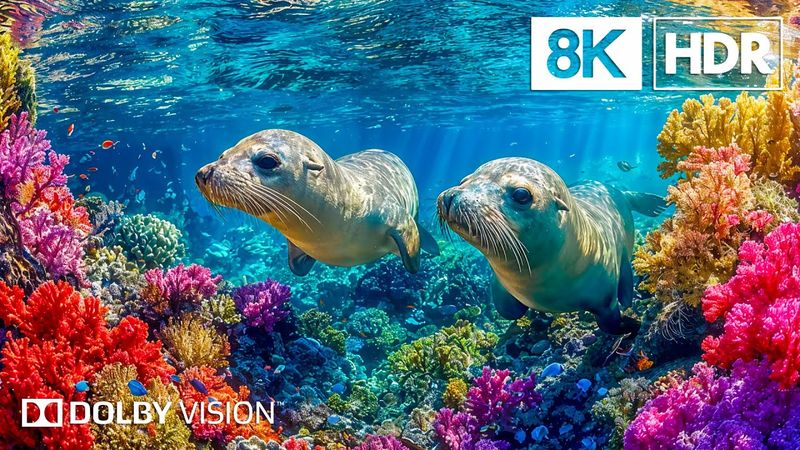 Relaxing Underwater Scenes in 8K HDR | Dolby Vision™