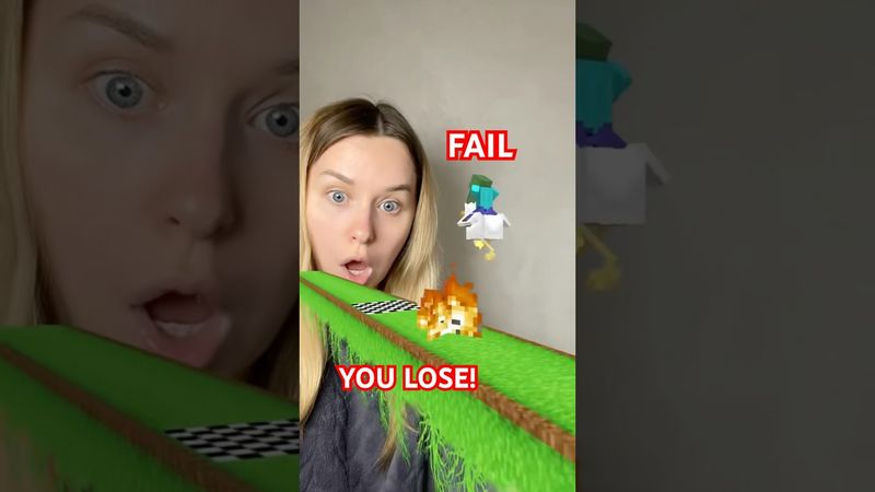 Minecraft Challenge❌IMPOSSIBLE😭#shorts