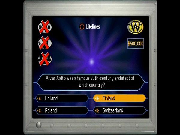 Who Wants to be a Millionaire Australia Edition (PS1): $1 Million Dollar Question or Walk Away?