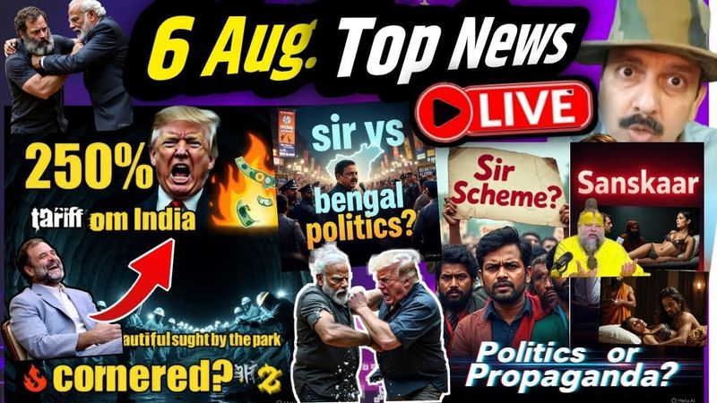 Uttarkashi त्रासदी । News Updates । Politics । SIR in WB । संस्कार । Trump 250% Tariff