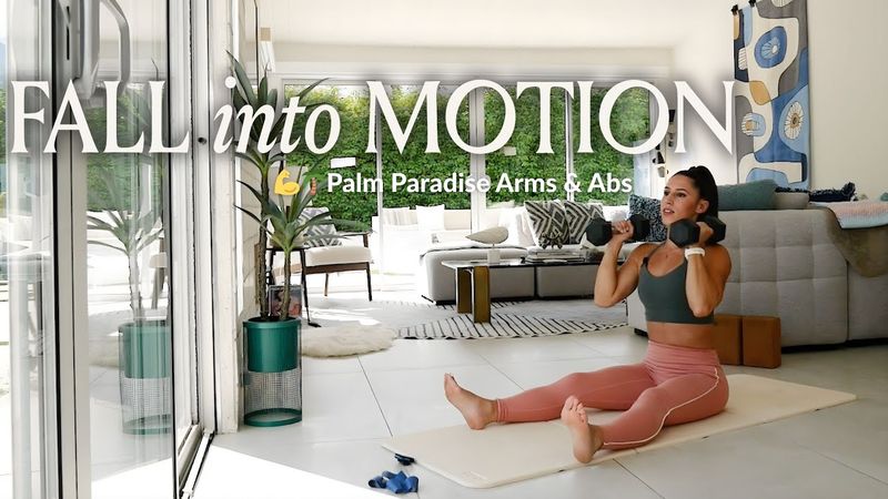 Palm Paradise Arms & Abs: Sculpting Arm Toning Exercises for Women! 💪🌴