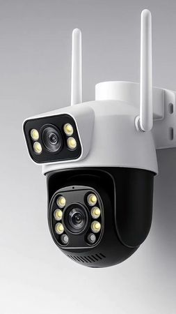 Câmera de Segurança WiFi 8MP - 360° Panorâmica com Reconhecimento Fac...