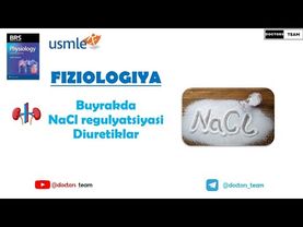Buyrakda NaCl regulyatsiyasi & Diuretiklar. Natriy xlor almashinuvi (Buyrak 2-dars)