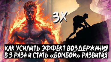КАК УСИЛИТЬ ЭФФЕКТ ВОЗДЕРЖАНИЯ В 3 РАЗА И "ВЗОРВАТЬ" СВОЁ САМОРАЗВИТИЕ?