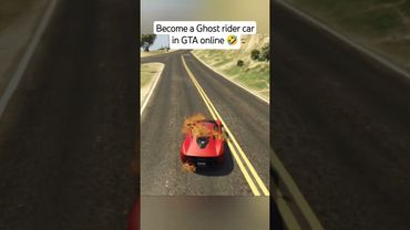 Become a Ghost rider car in GTA online 🤣  #gtaviral #gtaonline #gta5online #gtacars #gta5 #shorts