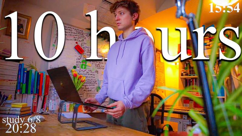 LIVE | 10-HOUR study with me 📚⛈️ rain sounds & pomodoro timer 60 & 10