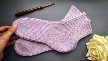 NIEMAND wird glauben, dass diese Socken gehäkelt sind! Das Geheimnis der perfekten Ferse