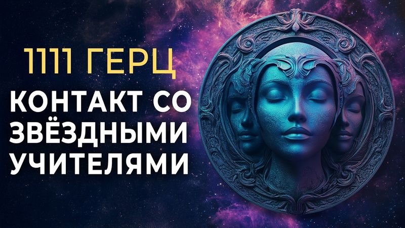 Контакт со Звёздными Учителями Света (1111 Гц) | Космическая Музыка Активация Кристаллической Души