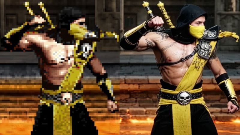 Mortal Kombat – Scorpion Variants Remastered | AI Upscale Showcase (WAN 2.2)