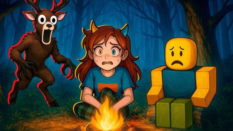 😱1000 НОЧЕЙ в ЛЕСУ с ПОДПИСЧИКАМИ 99 Nights in the Forest в Роблокс