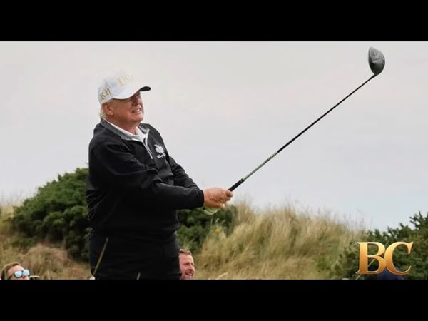 Trump boasts he ‘stopped about five wars’ while opening new Scotland golf course