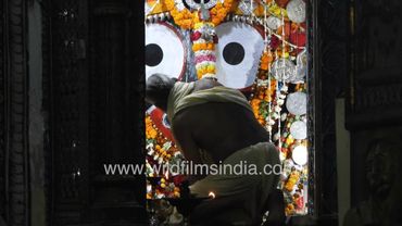 Evening aarti at Shree Jagannath Mandir Puri Odisha India