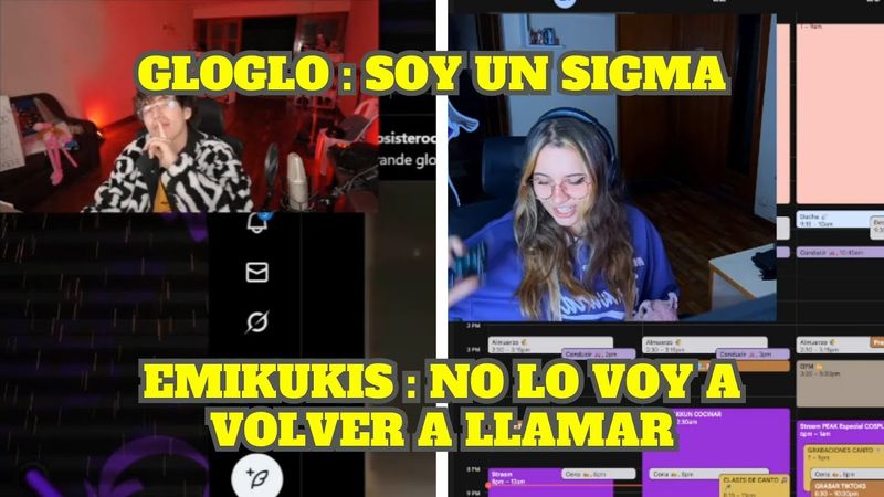 EMIKUKIS NO LE CONTESTA A GLOGLO Y ÉL LE CUELGA LA LLAMADA