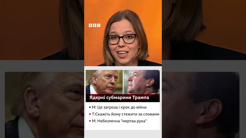 У Кремлі прокоментували заяви Трампа про американські ядерні підводні човни #Трамп #сша #shorts