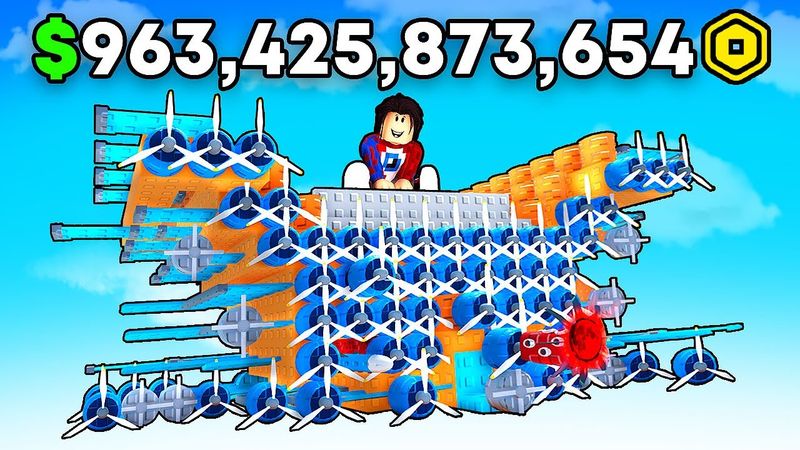 😱Тратим $978,385,997 РОБУКСОВ На Самый ГИГАНТСКИЙ САМОЛЁТ в Роблокс!