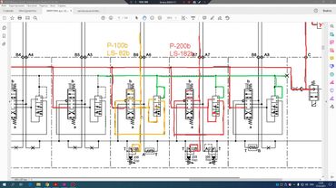 №3 Совмещение операций современных экс.погрузчиков с LS системой. JCB, Komatsu, CAT, CASE