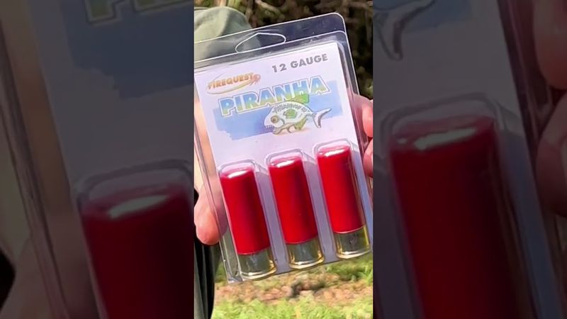 Shooting PIRANHA shotgun shells