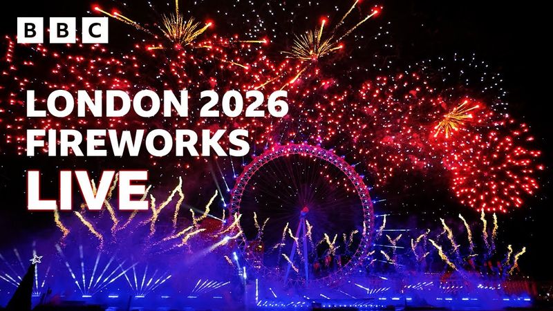 Happy New Year Live! 🎆 London Fireworks 2026 🔴 BBC