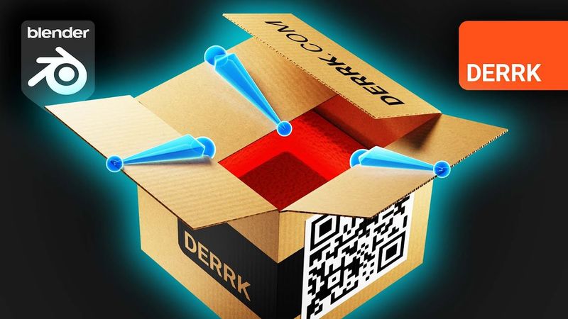 Folding Box Packaging Animation in Blender [Full Process]