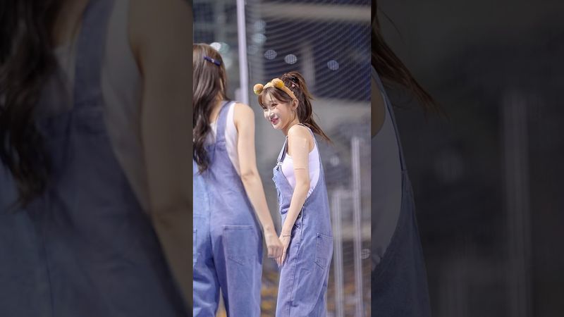 珠珢看到阿勇靠近臉色大變轉身逃跑 珠珠：妳不要過來啊！🤣@Jueun_0724 @yyyoungggggg @最佳攝誠 #李珠珢 #이주은 #李雅英 #이아영 #cheerleader