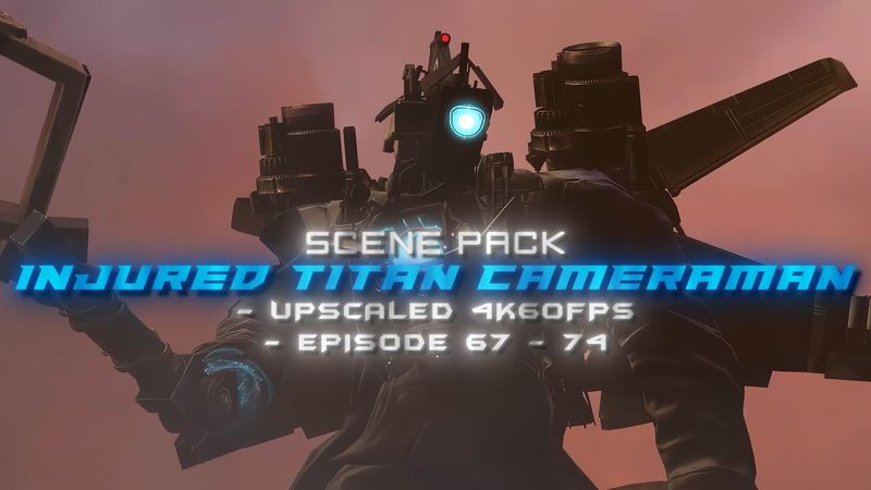 Injured Titan Cameraman Scene Pack 4K 60FPS | Episode 67 - 74