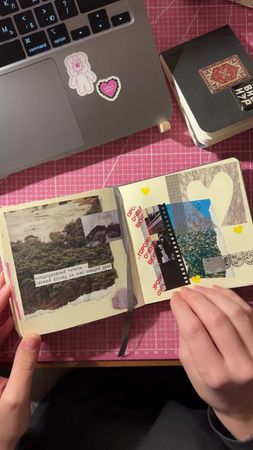 [тгк: стикер тэрапи] #collage #sketchbook #artjournal #MixedMedia #ко...