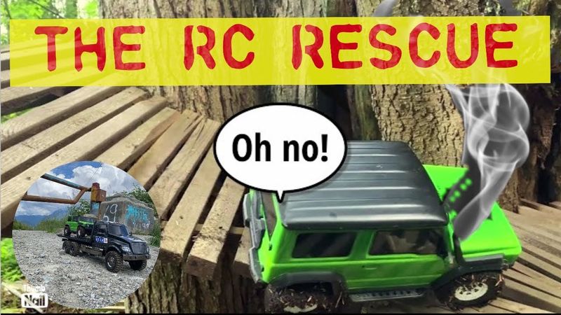 RC Story Vid - Remote Control Car Rescue. Featuring TRX6 Hauler & MST CFX Jimny, Mercedes 6x6 #rc