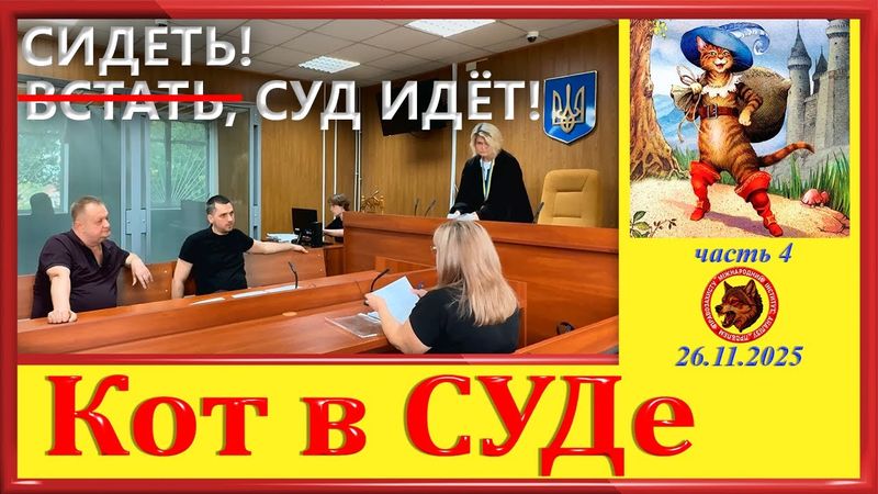 СИДЕТЬ,СУД ИДЕТ !-  КОТ В СУДЕ часть 4