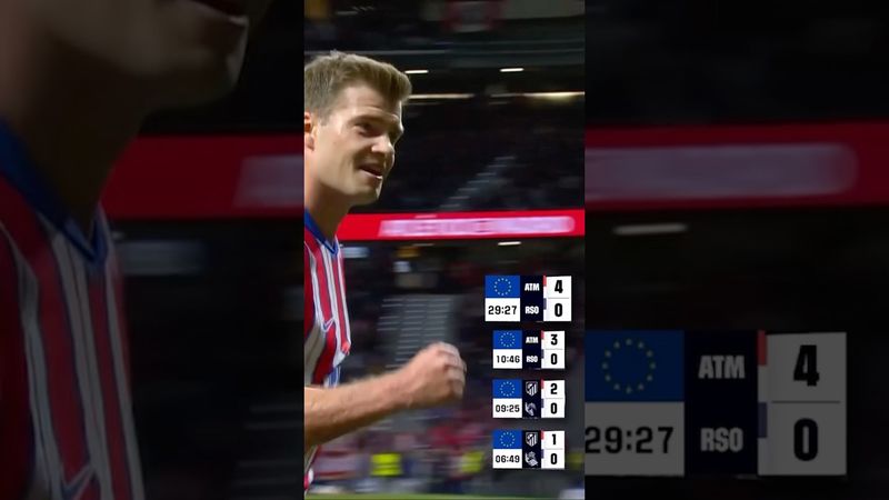 The fastest Hat-trick in the XXI Century in LALIGA. Sorloth's poker ⚡️