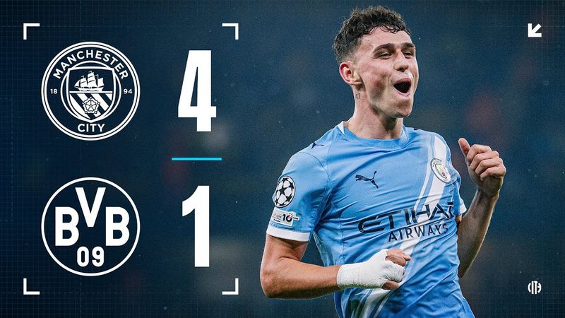 HIGHLIGHTS! Man City 4-1 Borussia Dortmund | Foden-inspired City ease past Dortmund!