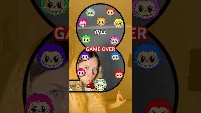 Labubu Challenge🐰❌IMPOSSIBLE😭#shorts