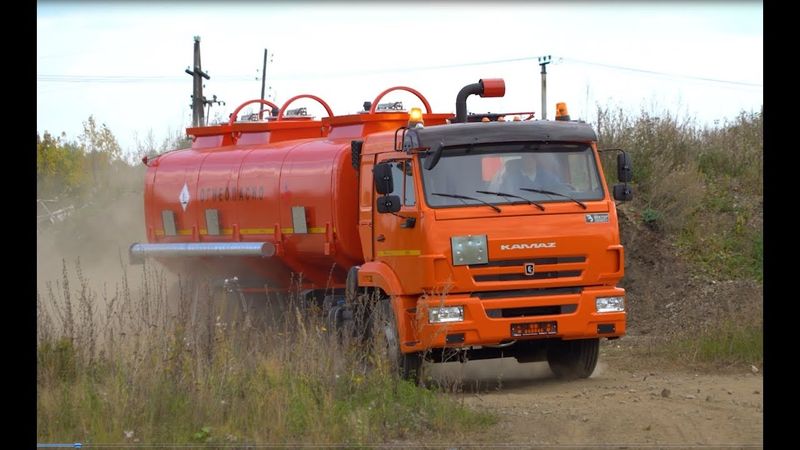 Видео-обзор бензовоза-топливозаправщика АЦ-17 на шасси КАМАЗ 65115