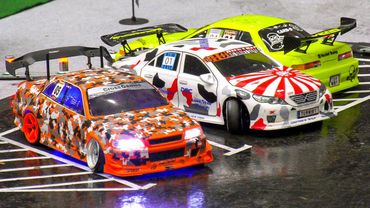 RC DRIFT CAR ACTION!! RC MODEL DRIFT CARS, RC POLICE CAR, RC MODEL FAIR VIENNA / AUSTRIA