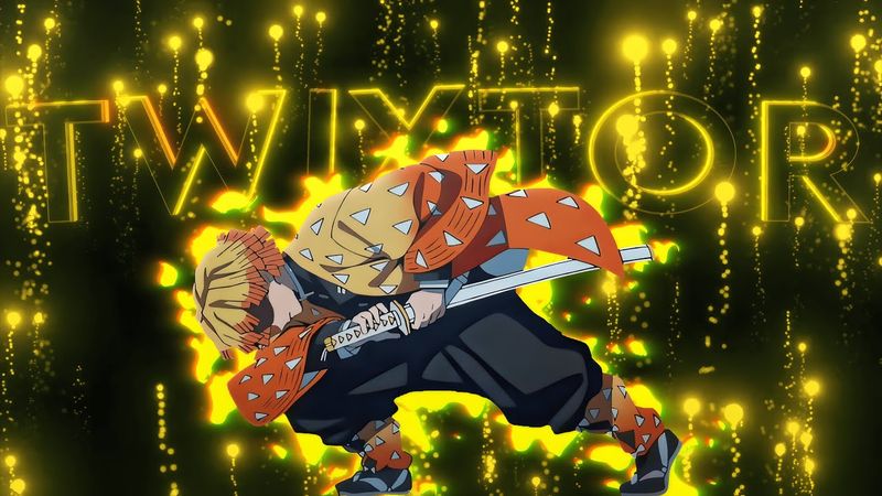 Zenitsu Twixtor Clips | 4K Quality | Demon Slayer Free Clips For Edits