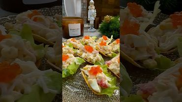 Крабовый салатик на чипсах😍 #вкуснопростоибюджетно #рецепты #aesthetic #healthyfood