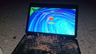 Girl destroys laptop pt.1