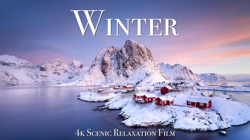 Winter 4K - Scenic Relaxation Film With Christmas Music