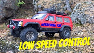 Traxxas TRX-4 - Hobbywing AXE slow speed control - Jeep Cherokee XJ Hard body