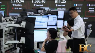 Asian shares are mostly lower, while Tokyo’s Nikkei jumps 2%