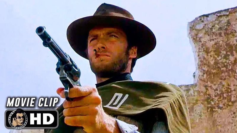 Eastwood Shows Off His Shooting Skills Scene | FOR A FEW DOLLARS MORE (1965) Movie CLIP HD