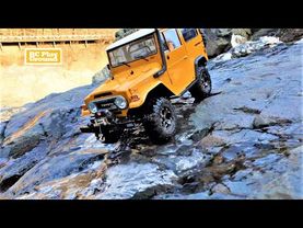 [4K]RC Car RC4WD Gelande II FJ40 Cruiser Ice Rock Climbing