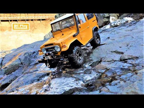 [4K]RC Car RC4WD Gelande II FJ40 Cruiser Ice Rock Climbing
