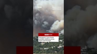 Flames near Madrid as wildfires burn across Spain and Portugal. #Wildfires #BBCNews