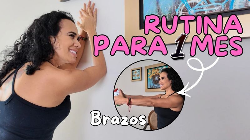 TUS BRAZOS PUEDEN REJUVENECER💪🏼 Ejercicios simples en pared (+30, +50, +70)🔥 Dia2